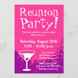 Reunionspartiinbjudningar  inbjudningskort för Anp