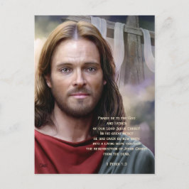 Reurktion av Jesus Painting Påsk Postcards Helg Vykort