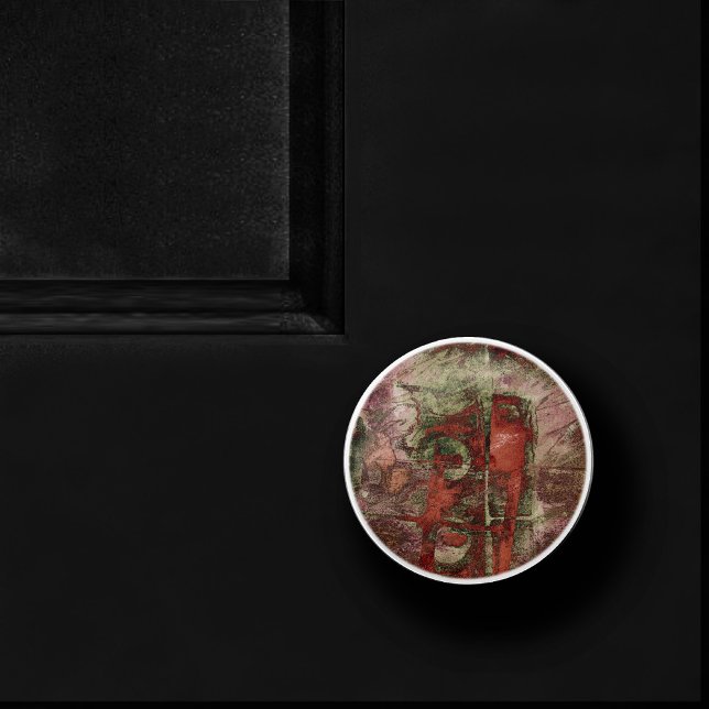 Reust för färgade Graffiti Grunge Autumn Red Grönt Knopp (Skapare uppladdad)