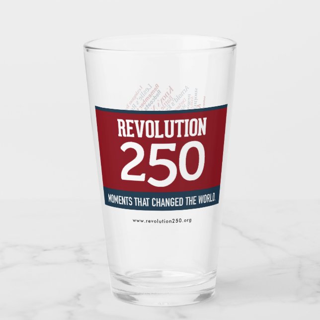 Rev250 logotyp & ordmoln - Färg Glaskopp (Framsida)