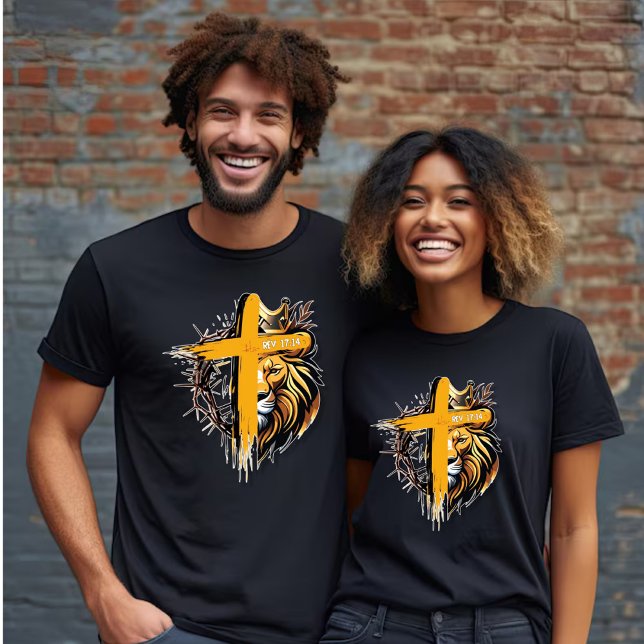 rev 17:14 Kung i Kung - Lejona - Kor Unisex T Shirt (Skapare uppladdad)