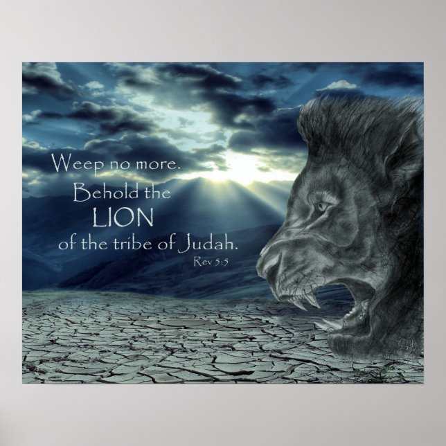 Rev 5:5 Behåll Lejona Poster (Framsidan)