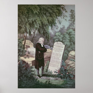 Rev John Wesley besöker sin mor grav Poster