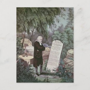 Rev John Wesley besöker sin mor grav Vykort