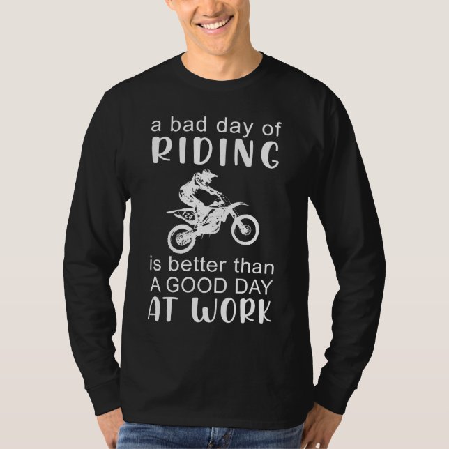 Rev Up Laughwith Bad Day of Dirtcycle Tee - Escap (Framsida)