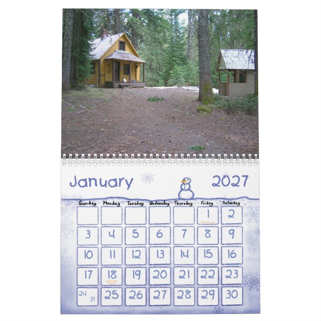 REVA för station för Peterson prärievakt minnes- Kalender (Jan 2027)