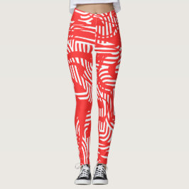 Revampade balar röd Effortless Stil & Flexibilitet Leggings