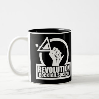RevCSLogo - Vit tvåtonskafett Mugg