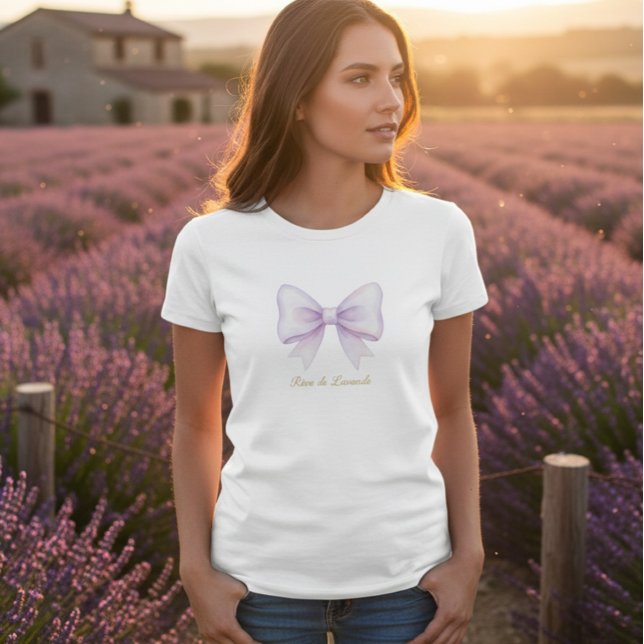 Rêve de Lavande Bow T-Shirt (Skapare uppladdad)
