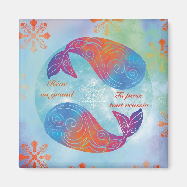 Rêve en grand baleine magnet (Framsidan)