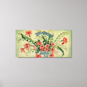 Reveil De Printemps Soap LabelParis, Frankrike Canvastryck