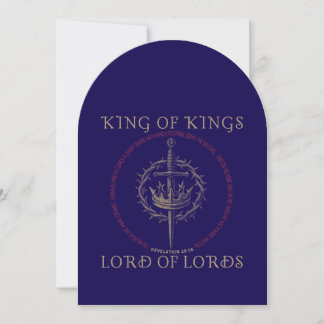 Revelation 19:12-16 Christmas Card King of Kings Julkort