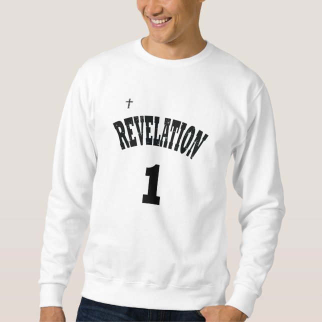 Revelation 1 - Bible - Christian Lång Ärmad Tröja (Framsida)