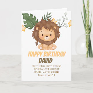 Revelation 5:5 Lion of Judah Christian Greetings  Kort