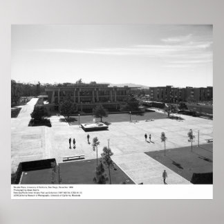 Revelle Plaza, UC San Diego, 1966 Poster
