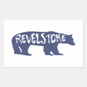 Revelstoke Bear Rektangulärt Klistermärke