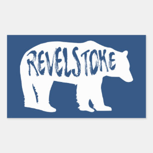 Revelstoke Bear Rektangulärt Klistermärke