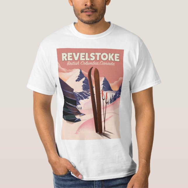 Revelstoke British Columbia, Kanada Ski poster Tröja (Framsida)