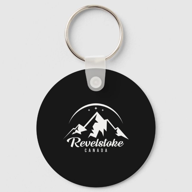 Revelstoke Canada Ski Resort Skiing Snowboarding Nyckelring (Framsida)