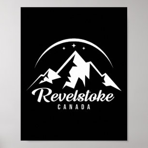 Revelstoke Canada Ski Resort Skiing Snowboarding Poster