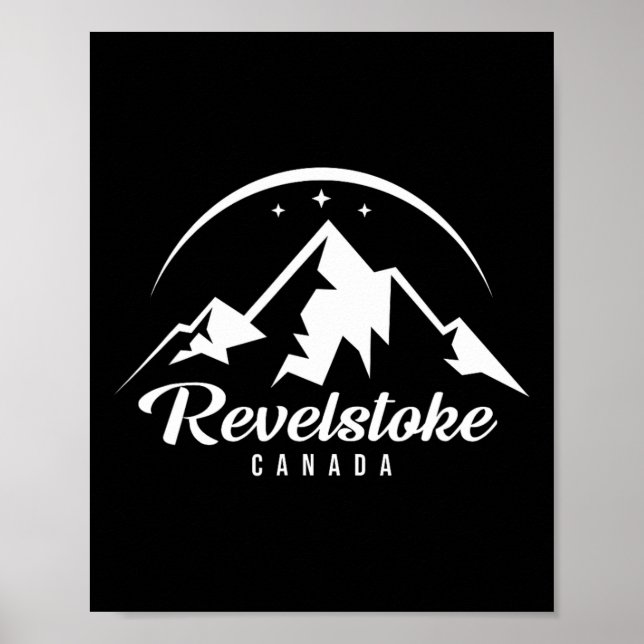 Revelstoke Canada Ski Resort Skiing Snowboarding Poster (Framsidan)