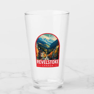 Revelstoke Canada Travel Art Vintage Glaskopp