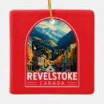 Revelstoke Canada Travel Art Vintage Julgransprydnad Keramik<br><div class="desc">Revelstoke retro-vektorns rörelsemodeller. Revelstoke är en stad i sydöstra British Columbia,  Kanada känd för Mt Revelstoke National Park.</div>