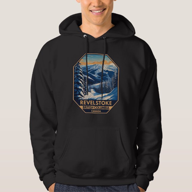 Revelstoke Canada Winter Vintage Hoodie (Framsida)