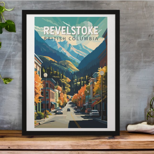 Revelstoke Kanada Resa Konst Vintage Poster (Skapare uppladdad)