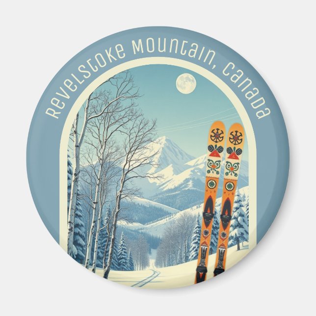 Revelstoke Mountain Kanada skidminne  Magnet (Framsidan)