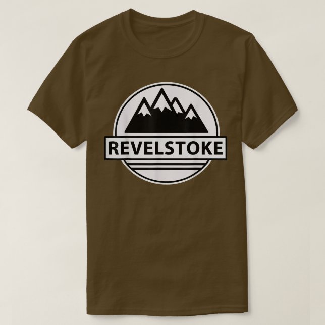 RevelStoke Snöskoter T Cool Talar Kanada Sled  T Shirt (Design framsida)