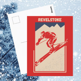 Revelstoke Sol Peaks British Columbia Canada Ski Vykort