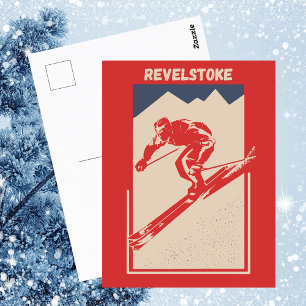 Revelstoke Sol Peaks British Columbia Canada Ski Vykort