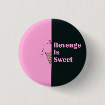 "Revenge is söt" glass design