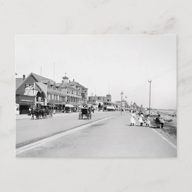 Revere Beach, Mass., 1905 Vykort (Framsida)