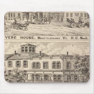 Revere House och Crosby Block i Brattleboro Musmatta