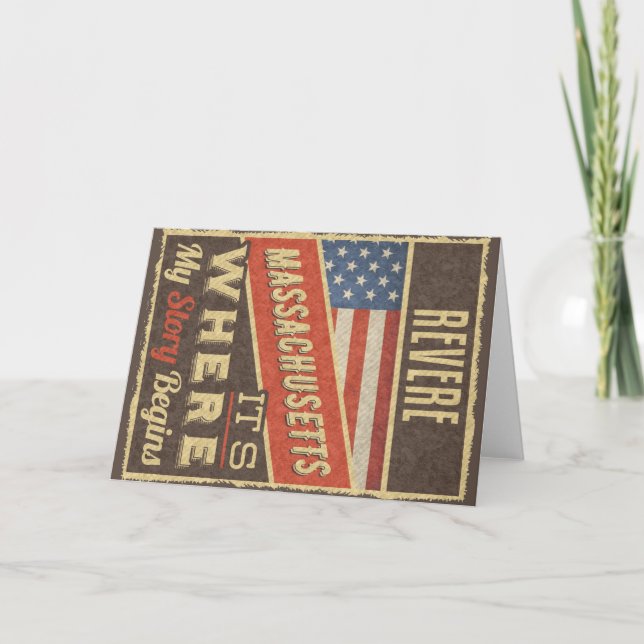 Revere Massachusetts Kort (Framsida)