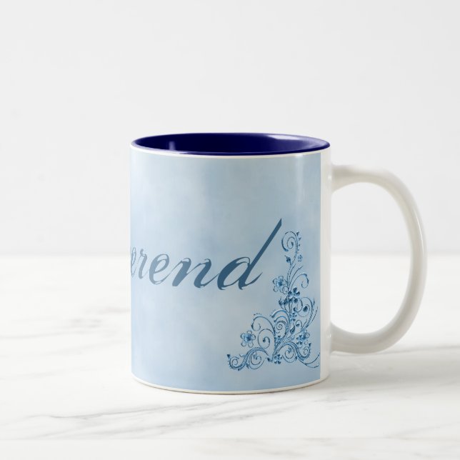 Reverend Coffee Mugg- Large: Himlar Blue Elegance Två-Tonad Mugg (Höger)