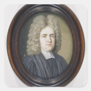 Reverend Dr Harris (w/c och gouache över grap) Fyrkantigt Klistermärke