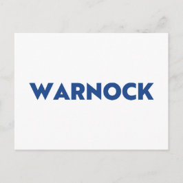 Reverend Warnock Georgia Senate runoff blue white Vykort