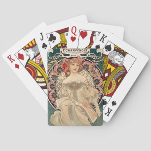 Reverie (Daydröm) av Alphonse Mucha-spelkort Casinokort