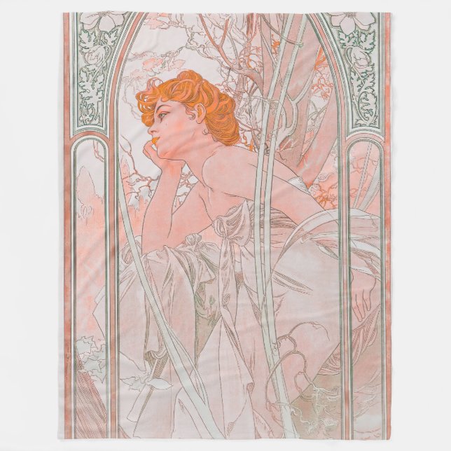 Reverie du Soir (1899) Fleecefilt (Framsidan)
