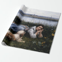 Reverie (flicka som Ljuger på Grass med sin Hund)