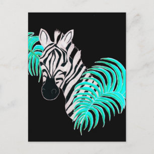Reverse Zebra - Inverterad Vykort