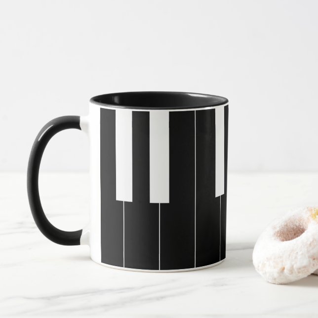 Reversed Piano Nycklar Mugg (Med munk)
