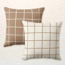 Reversibel Beige Tan Brun Rutig Skandinavisk Randi