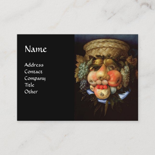 Reversibel chef med Basket i Fruit Visitkort (Framsida)