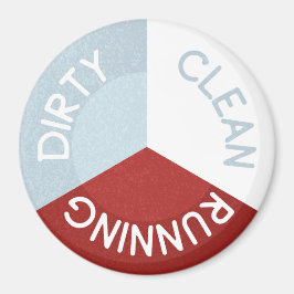 Reversibel Dishwasher Magnet Clean Dirty Running