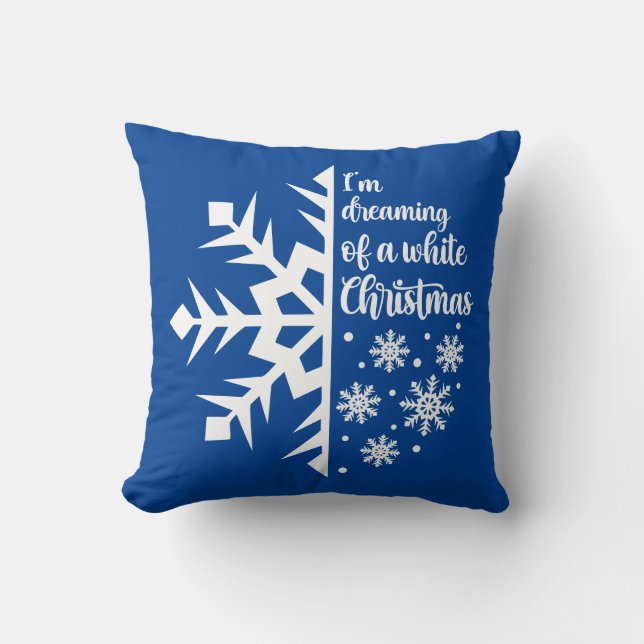 Reversibel dröm om en vit jultomte kudde (Framsida)