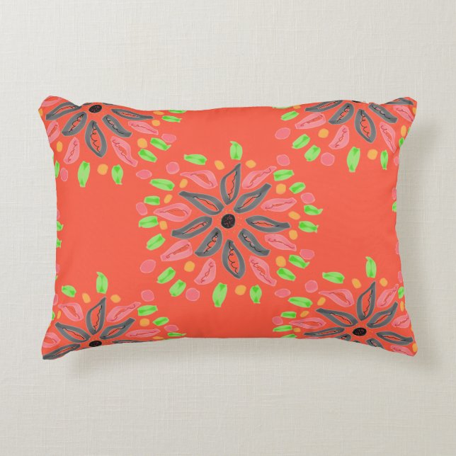 Reversibel formgivarfyllning med Rand Prydnadskudde (Framsidan)